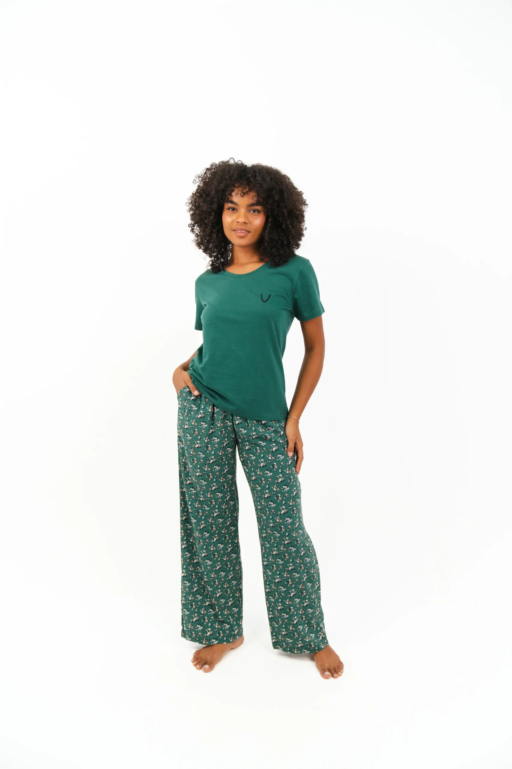 floral pyjama pants set