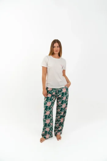 floral pyjama pants set - Image 3