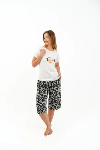 floral capri pyjama set - Image 2