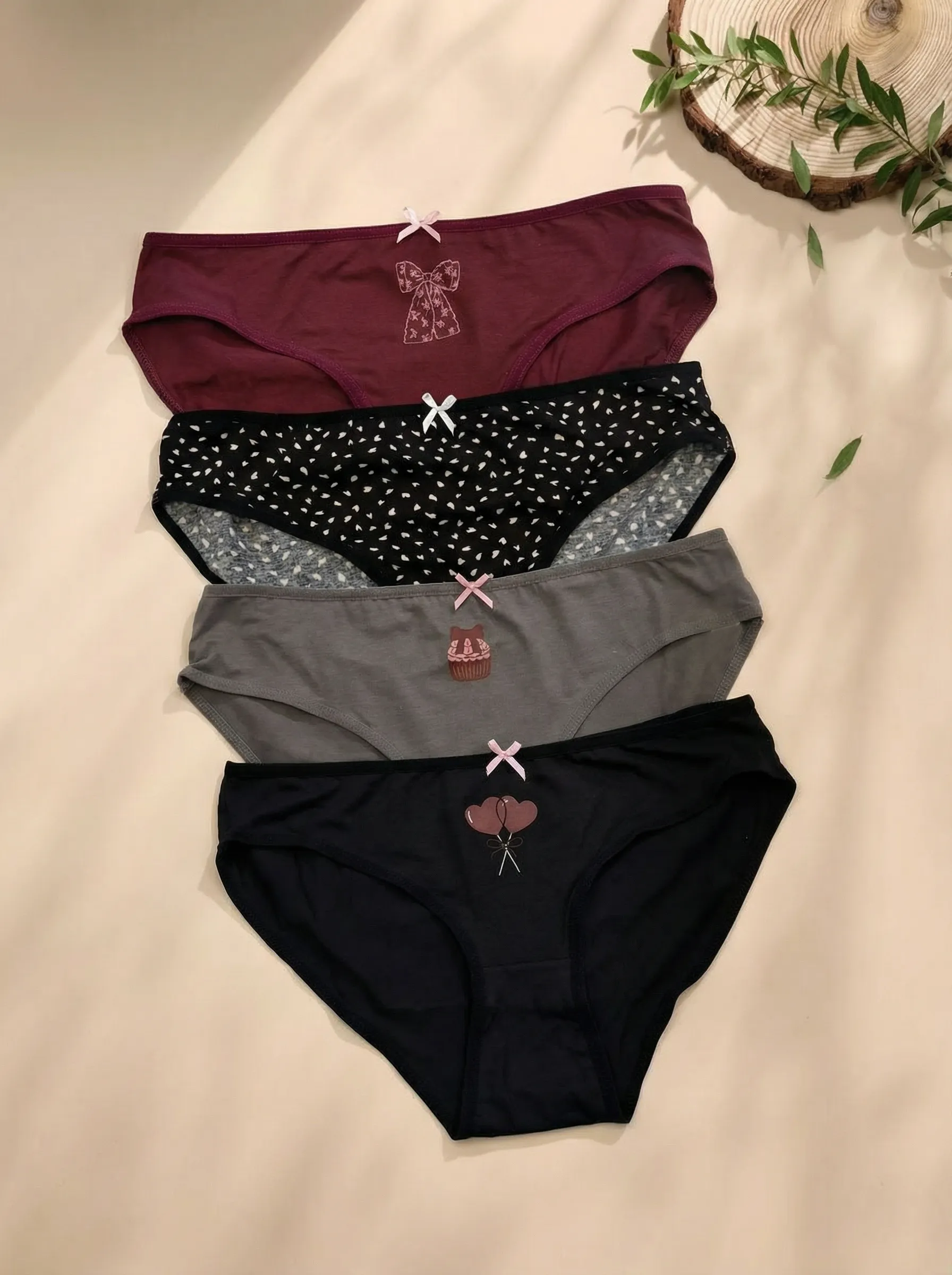 Set of 4 Bikini Panties